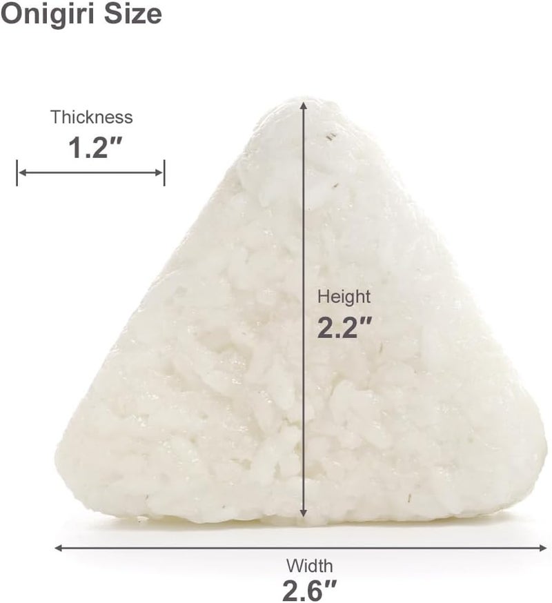TIKUSAN Wooden Onigiri Mold Musubi Maker Japanese Rice Ball Press Hinoki Japanese Cypress Onigiri Mold Tray Made in Japan (Type2 3 Molds) - Image 5
